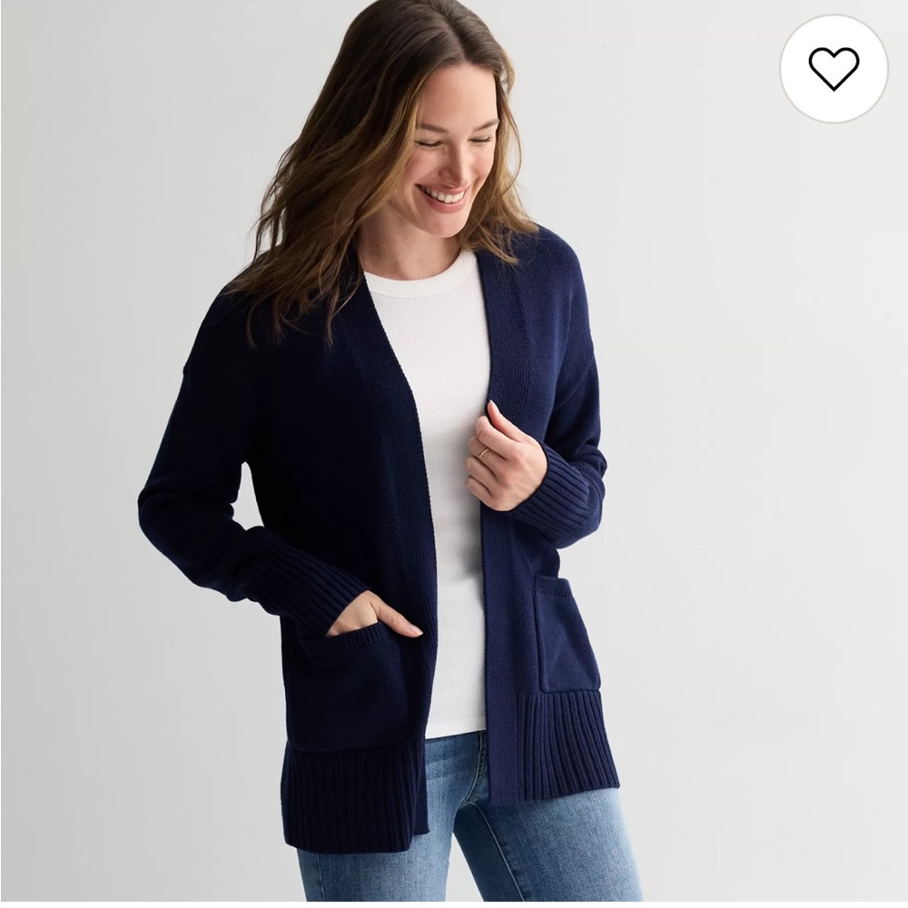 Women's Sonoma Goods For Life® Open Front Longline Cardigan